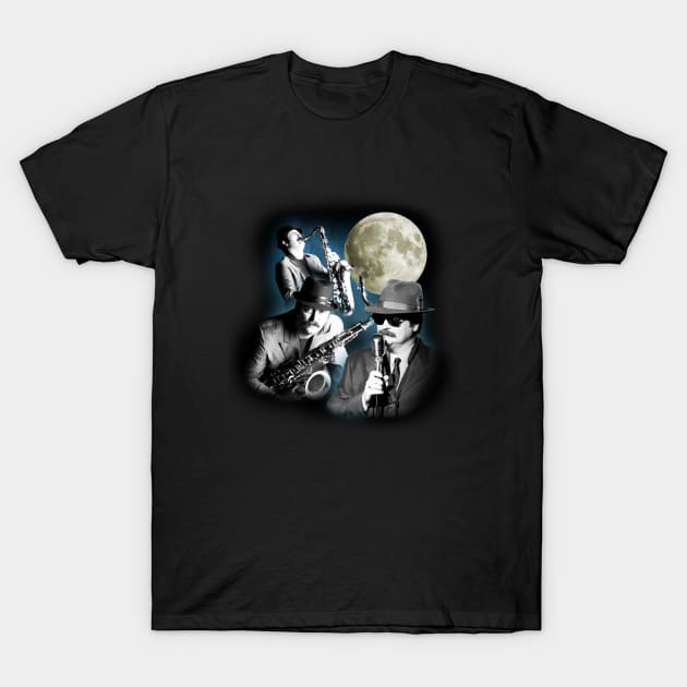 Three Duke Silver Moon T-Shirt by WOOFIE